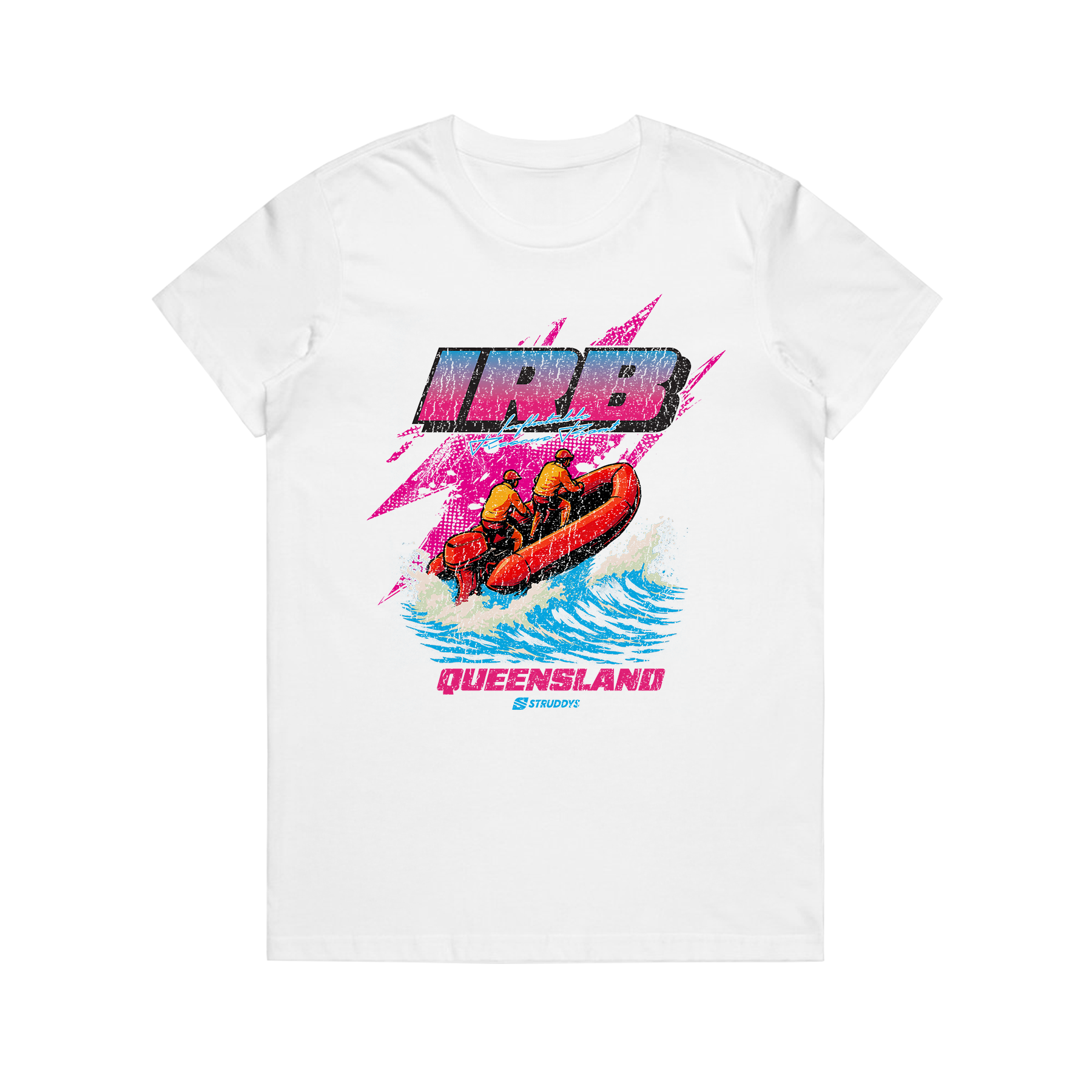 IRB QUEENSLAND WO'S MAPLE WHITE TEE