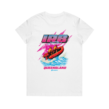 IRB QUEENSLAND WO'S MAPLE WHITE TEE